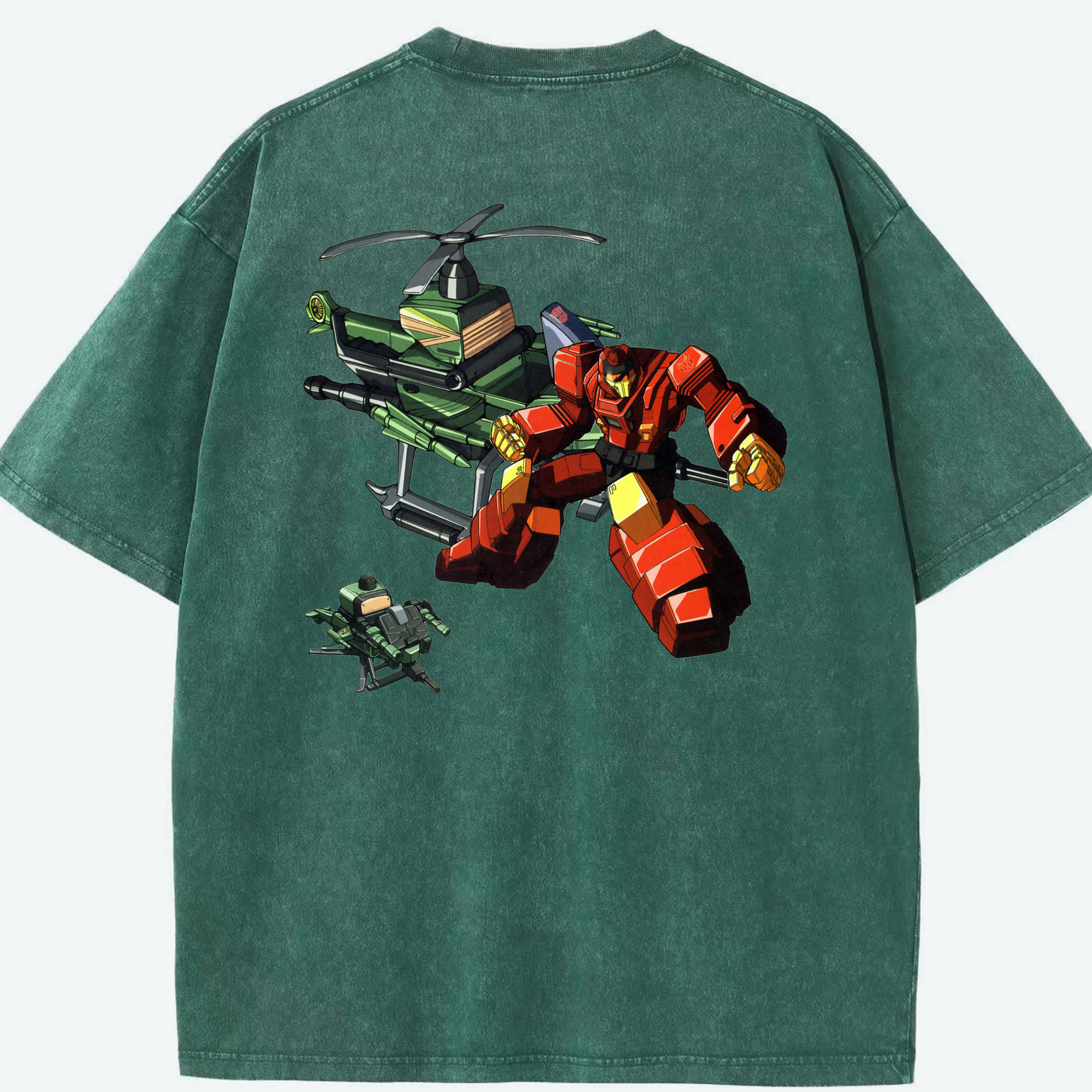 （画像用）  綿100% ヴィンテージ風 半袖Tシャツ（背面プリント）